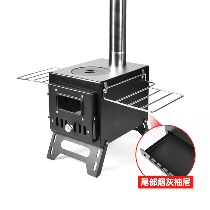黑色帶灰盒帳篷爐
